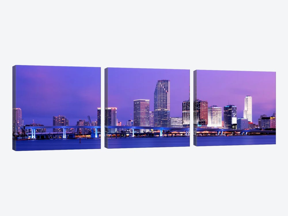 Miami FL by Panoramic Images 3-piece Canvas Art Print