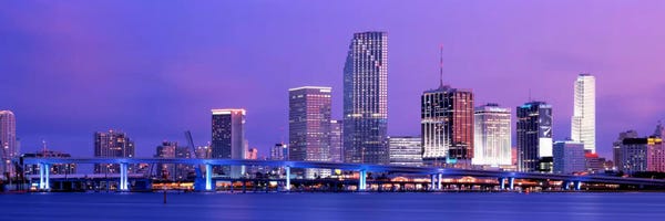 Miami Skylines: Miami FL by Panoramic Images