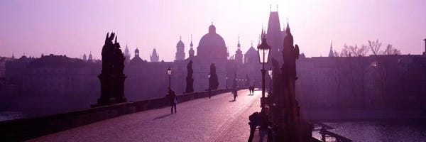Charles Bridge Moldau River Prague Czech Republic Ver. II