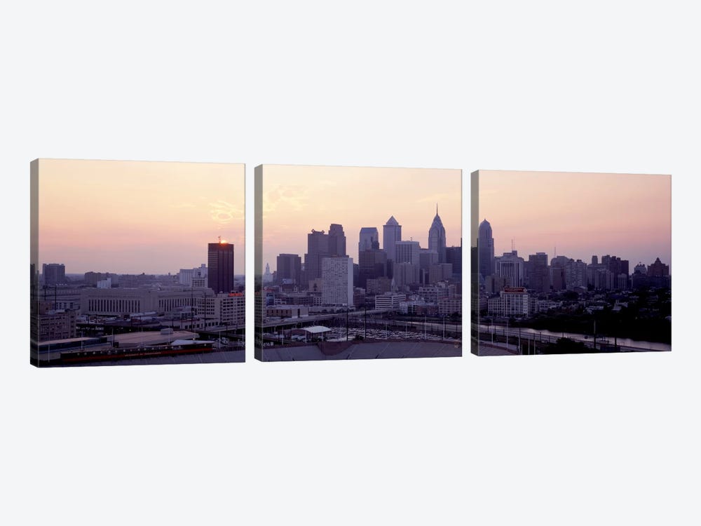 Sunrise Philadelphia PA USA by Panoramic Images 3-piece Canvas Print