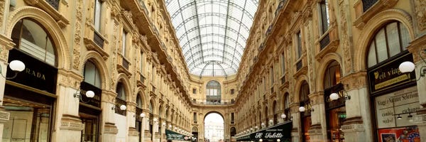Interiors: Galleria Vittorio Emanuele II, Milan, Italy by Panoramic Images