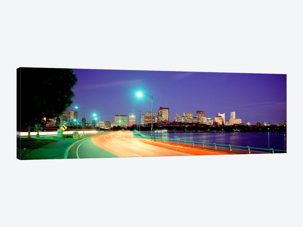 USAMassachusetts, Boston, Highway along Charles River by Panoramic Images 1-piece Canvas Art Print