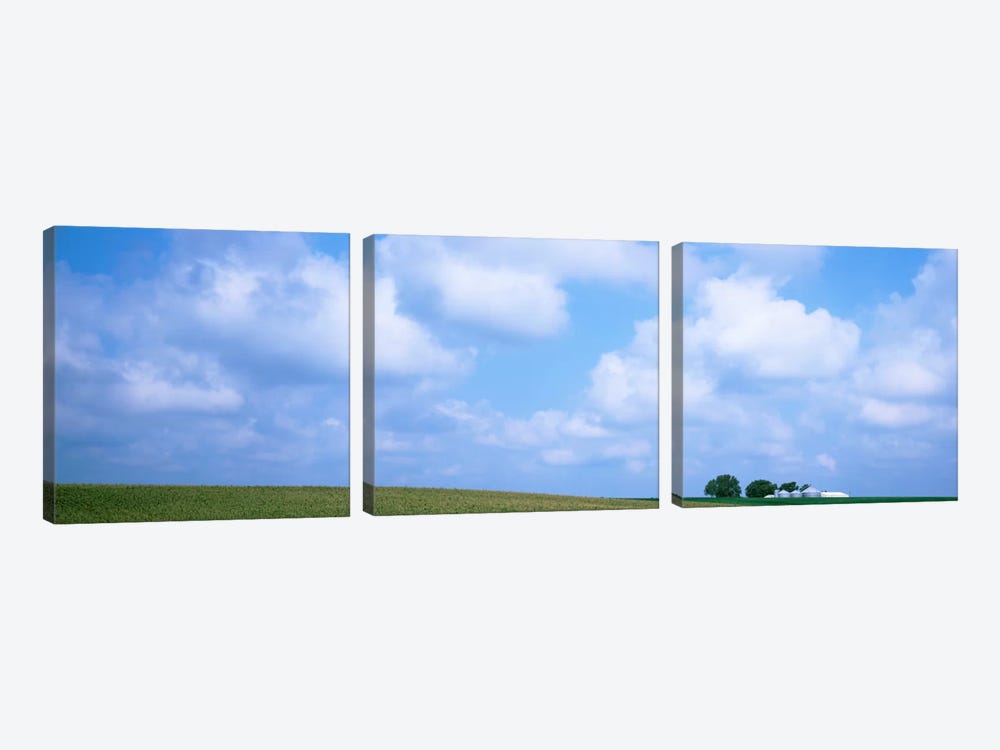 Countryside Landscape,  Marshall County, Iowa, USA by Panoramic Images 3-piece Canvas Wall Art