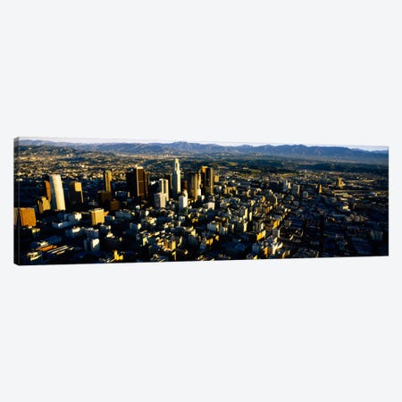 Aerial view of a city, City Of Los Angeles, California, USA Canvas Print #PIM2098} by Panoramic Images Canvas Wall Art