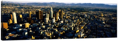 Aerial view of a city, City Of Los Angeles, California, USA Canvas Art Print - Los Angeles Skylines
