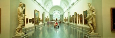 Main Exhibition Hall, Prado Museum, Madrid, Spain by Panoramic Images canvas print