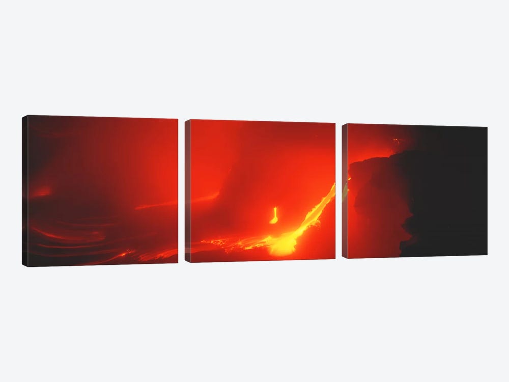 Kilauea Volcano Hawaii HI USA by Panoramic Images 3-piece Canvas Artwork