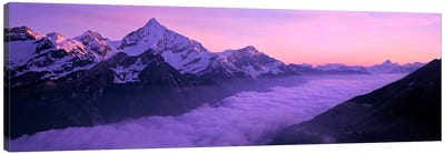 Cloud Cover I, Swiss Alps, Switzerland Canvas Art Print - Switzerland Art