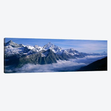 Cloud Cover II, Swiss Alps, Switzerland Canvas Print #PIM2111} by Panoramic Images Canvas Art Print