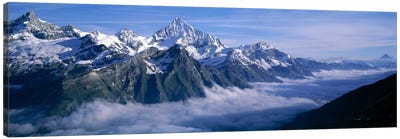 Cloud Cover II, Swiss Alps, Switzerland Canvas Art Print - Switzerland Art