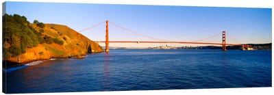 Suspension bridge across the sea, Golden Gate Bridge, San Francisco, California, USA #2 Canvas Art Print - Golden Gate Bridge