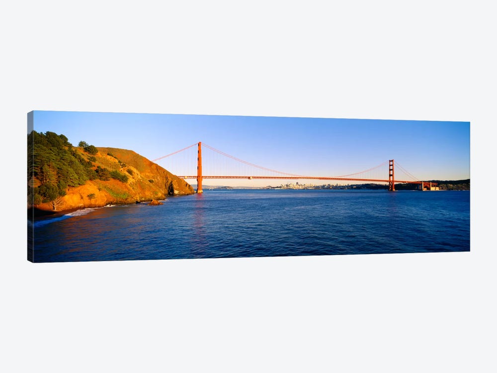Suspension bridge across the sea, Golden Gate Bridge, San Francisco, California, USA #2 by Panoramic Images 1-piece Canvas Artwork