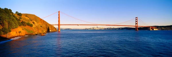 Golden Gate Bridge: Suspension bridge across the sea II, Golden Gate Bridge, San Francisco, California, USA by Panoramic Images