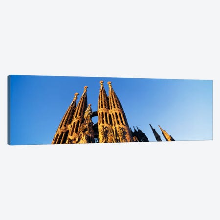 Low angle view of a churchSagrada Familia, Barcelona, Spain Canvas Print #PIM2128} by Panoramic Images Canvas Art
