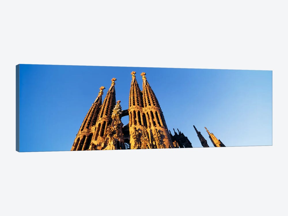 Low angle view of a churchSagrada Familia, Barcelona, Spain by Panoramic Images 1-piece Canvas Art Print
