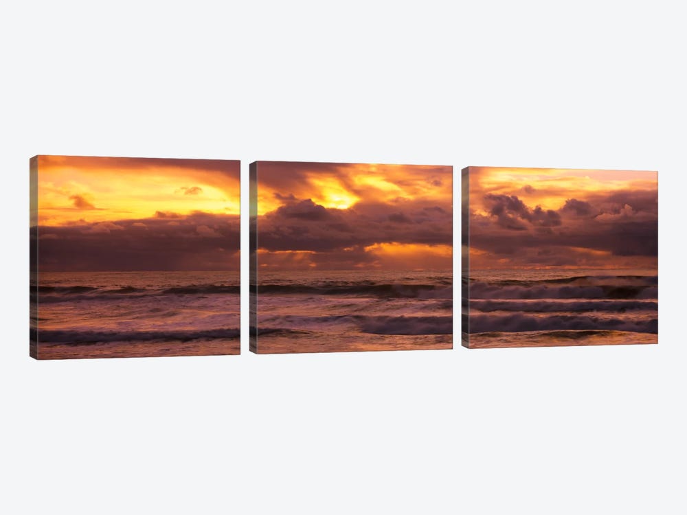 Clouds over the oceanPacific Ocean, California, USA by Panoramic Images 3-piece Canvas Art Print