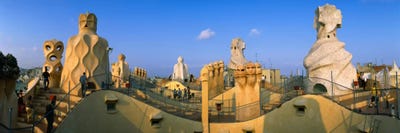 Rooftop Espanata Bruixes (Witch Scarers), Casa Mila, Barcelona, Catalonia, Spain by Panoramic Images canvas print