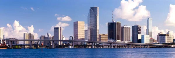 Photography: Buildings at the waterfront, Miami, Florida, USA by Panoramic Images