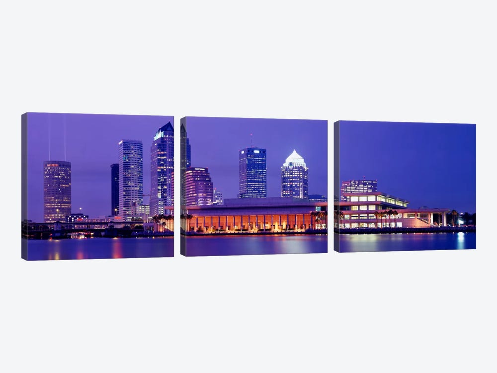 Building at the waterfront, Tampa, Florida, USA by Panoramic Images 3-piece Art Print