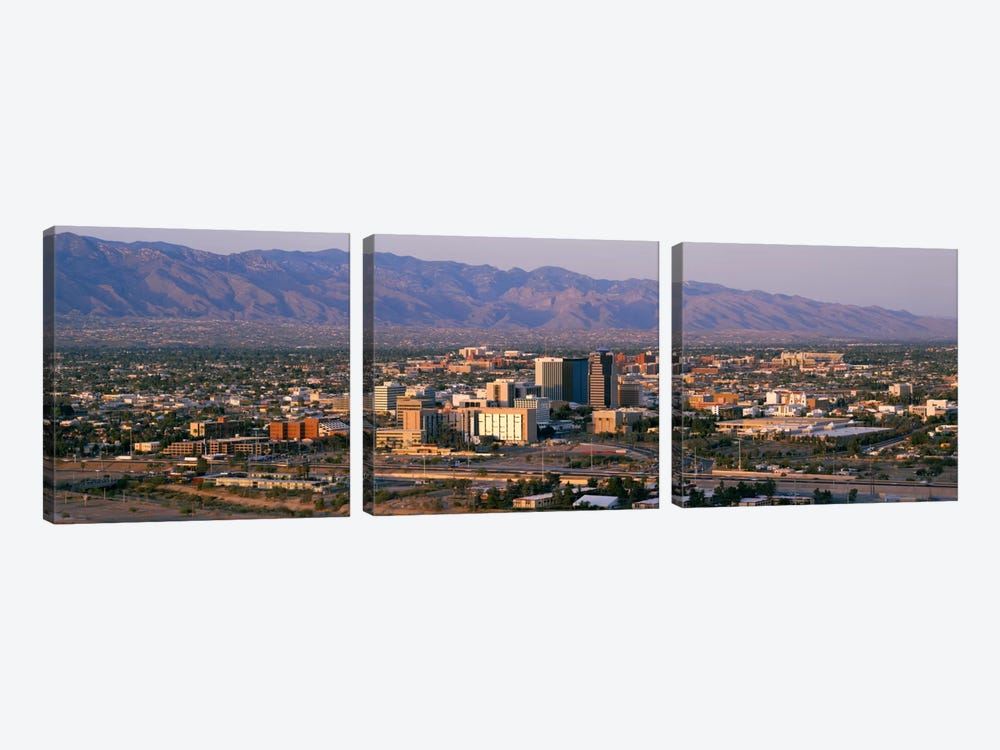 High angle view of a cityscapeTucson, Arizona, USA by Panoramic Images 3-piece Canvas Art