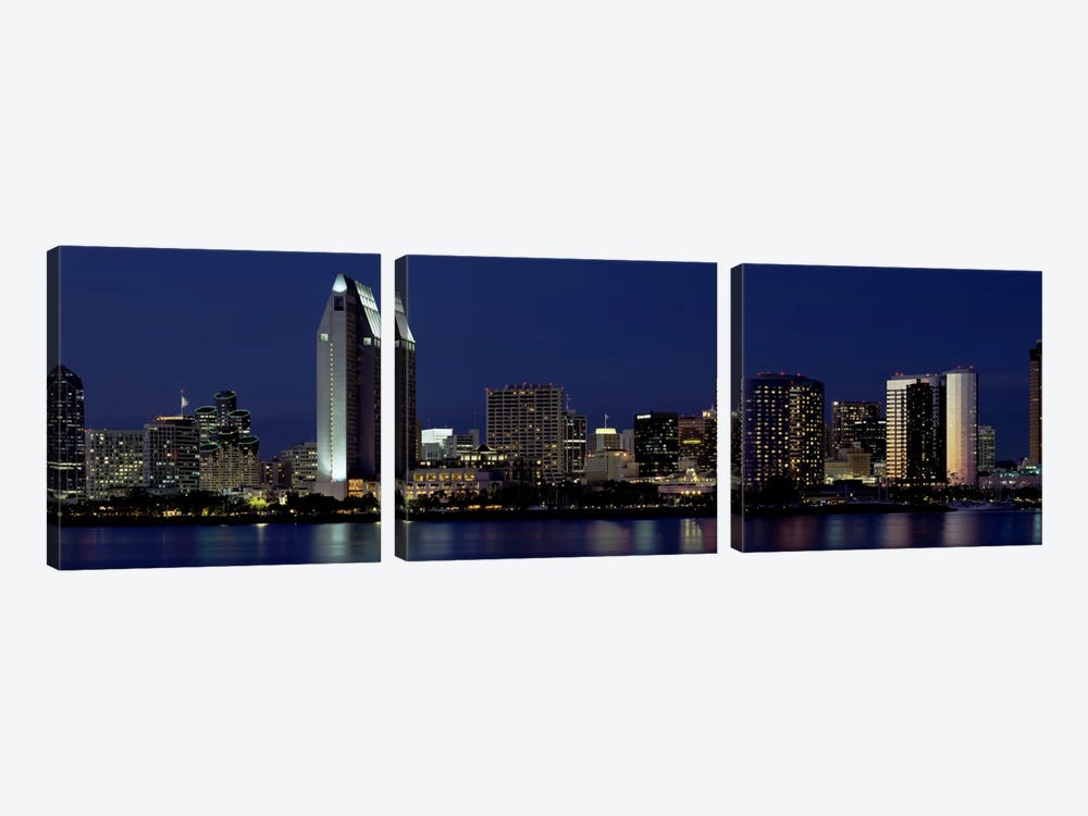 Skyscrapers in a citySan Diego, California, USA by Panoramic Images 3-piece Art Print