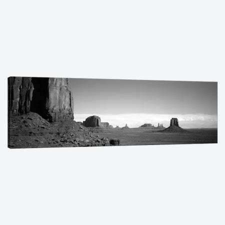 Monument Valley In B&W, Navajo Nation, Arizona, USA Canvas Print #PIM2150} by Panoramic Images Canvas Print
