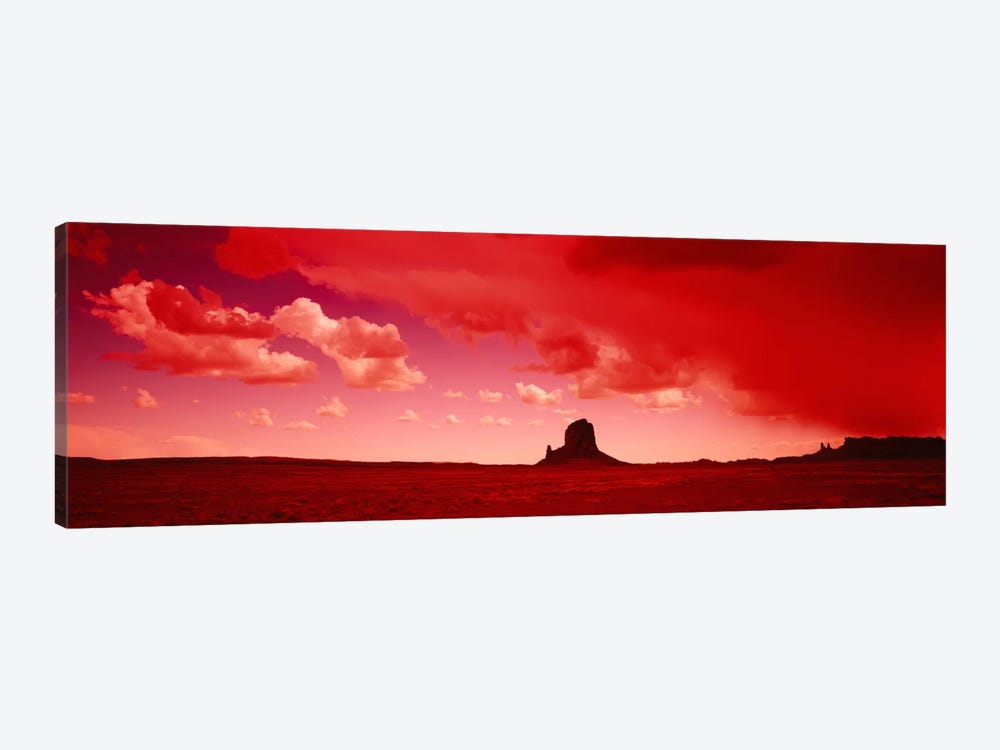 Stormy Desert Landscape With Red Filter, Utah, USA by Panoramic Images 1-piece Canvas Wall Art