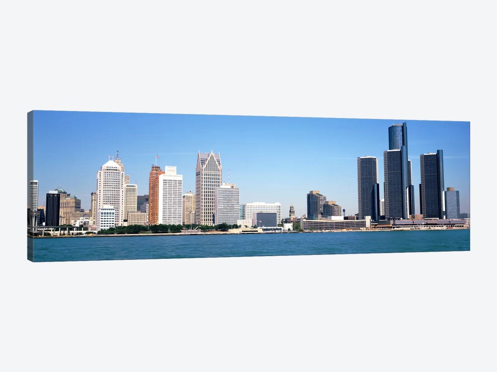 Skyline Detroit MI USA by Panoramic Images 1-piece Canvas Print