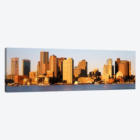 SunriseSkyline, Boston, Massachusetts, USA Canvas Print #PIM2156} by Panoramic Images Canvas Art