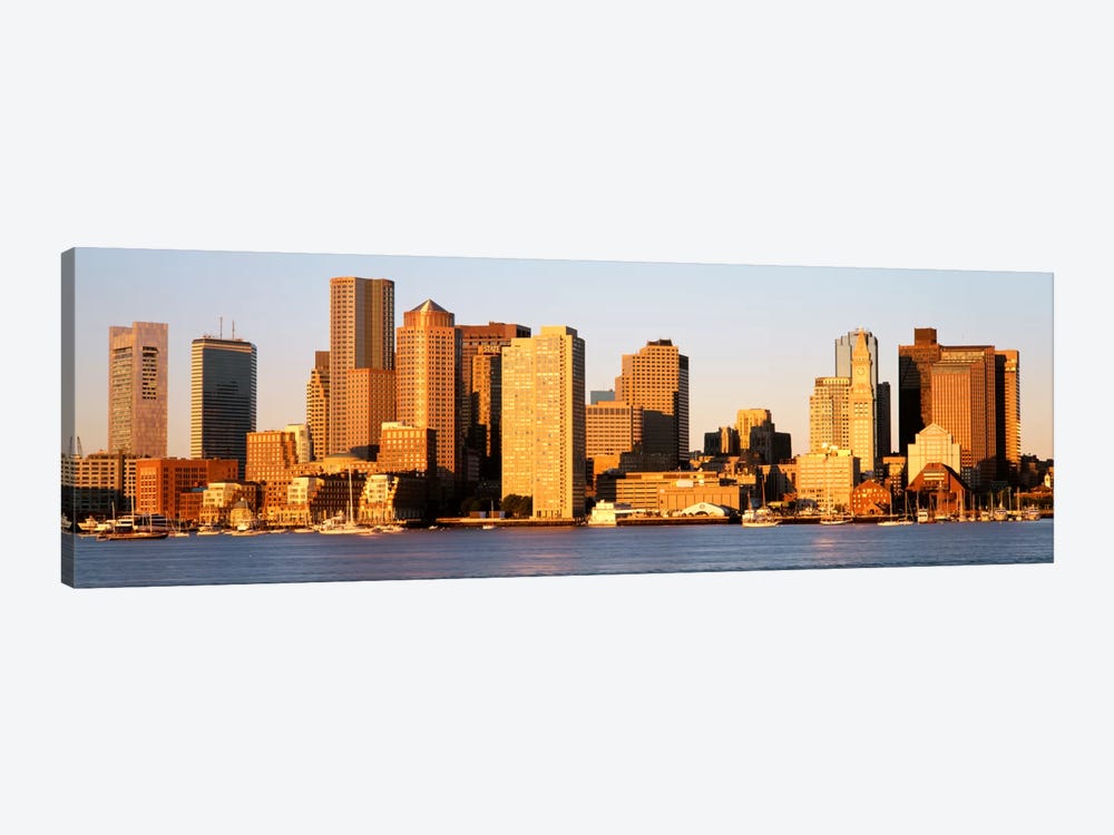 SunriseSkyline, Boston, Massachusetts, USA by Panoramic Images 1-piece Canvas Art