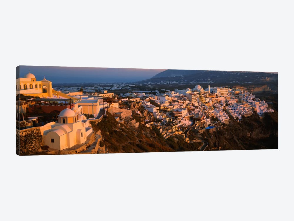 High angle view of buildings in a townFira, Santorini, Cyclades Islands, Greece by Panoramic Images 1-piece Canvas Artwork