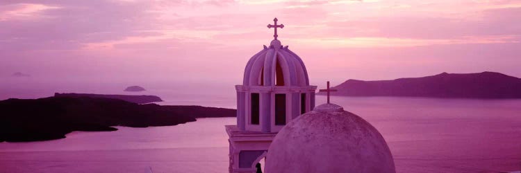 Silhouette of A ChurchSantorini Church, Greece by Panoramic Images wall art