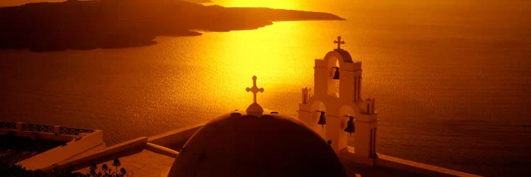 GreeceSantorini, Fira, Church of Anastasis, High angle view of a Church