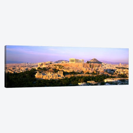Aerial View Featuring The Acropolis Of Athens, Greece Canvas Print #PIM2172} by Panoramic Images Canvas Print