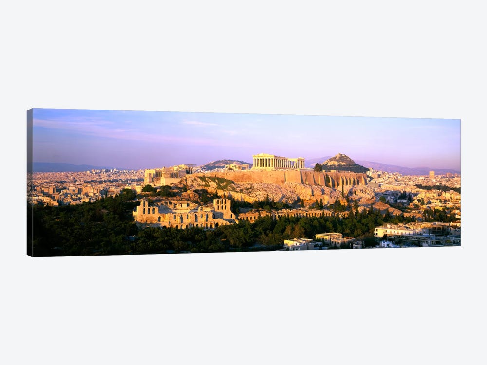 Aerial View Featuring The Acropolis Of Athens, Greece by Panoramic Images 1-piece Canvas Artwork