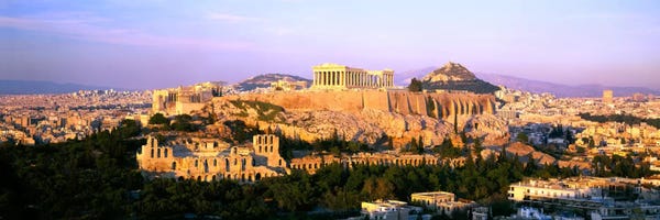 Athens: Aerial View Featuring The Acropolis Of Athens, Greece by Panoramic Images