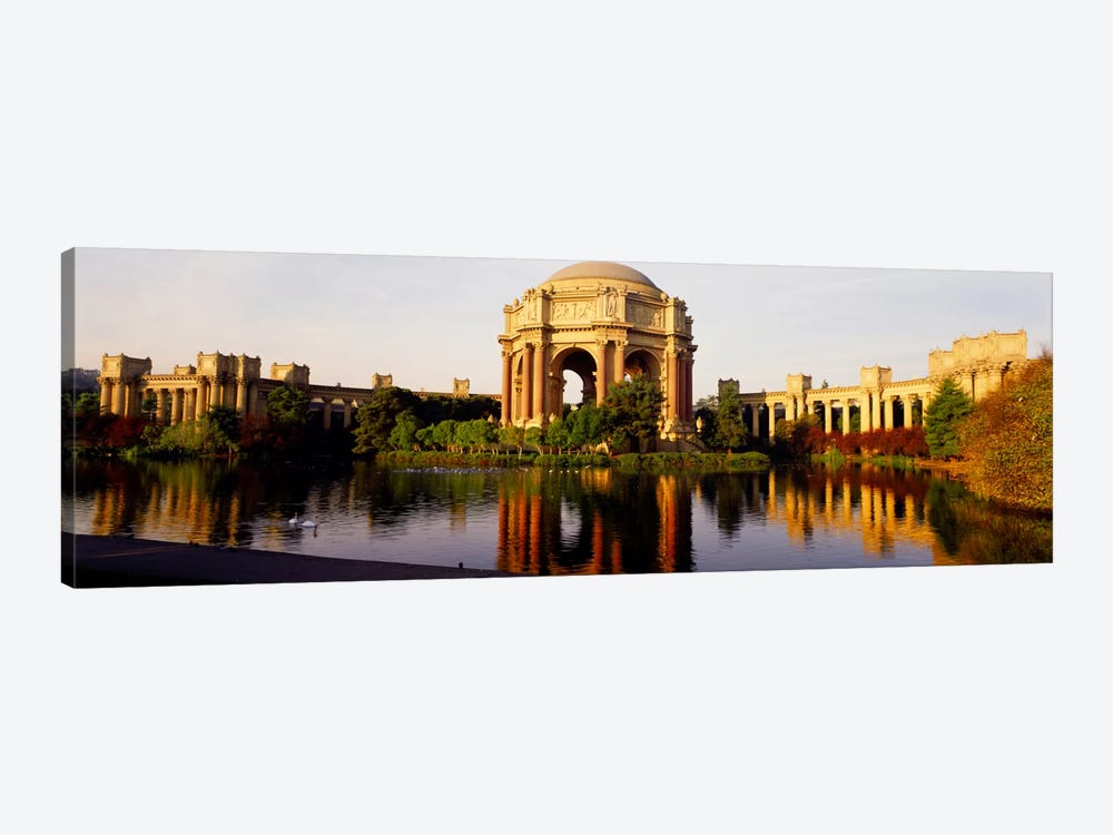 Buildings at the waterfront, Palace of Fine Arts, San Francisco, California, USA by Panoramic Images 1-piece Canvas Art Print