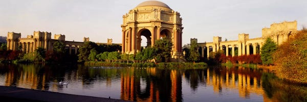 San Francisco: Buildings at the waterfront, Palace of Fine Arts, San Francisco, California, USA by Panoramic Images