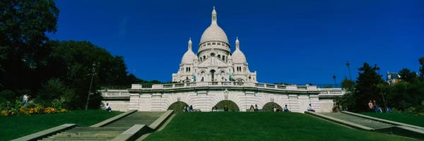 Domes: Facade of a basilica, Basilique Du Sacre Coeur, Paris, France by Panoramic Images