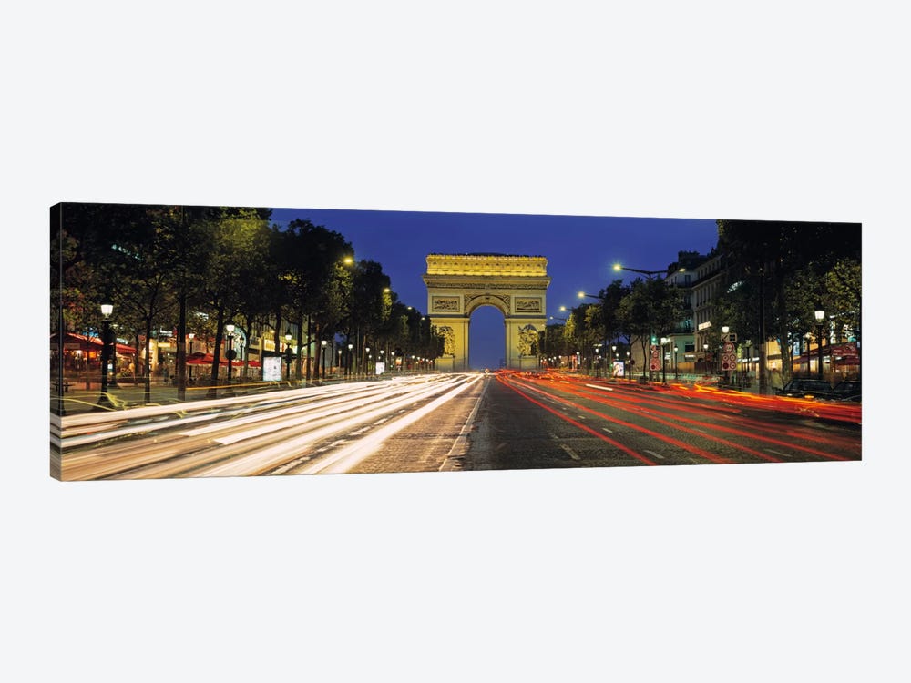 Arc de Triomphe, Paris, Ile-de France, France by Panoramic Images 1-piece Canvas Print