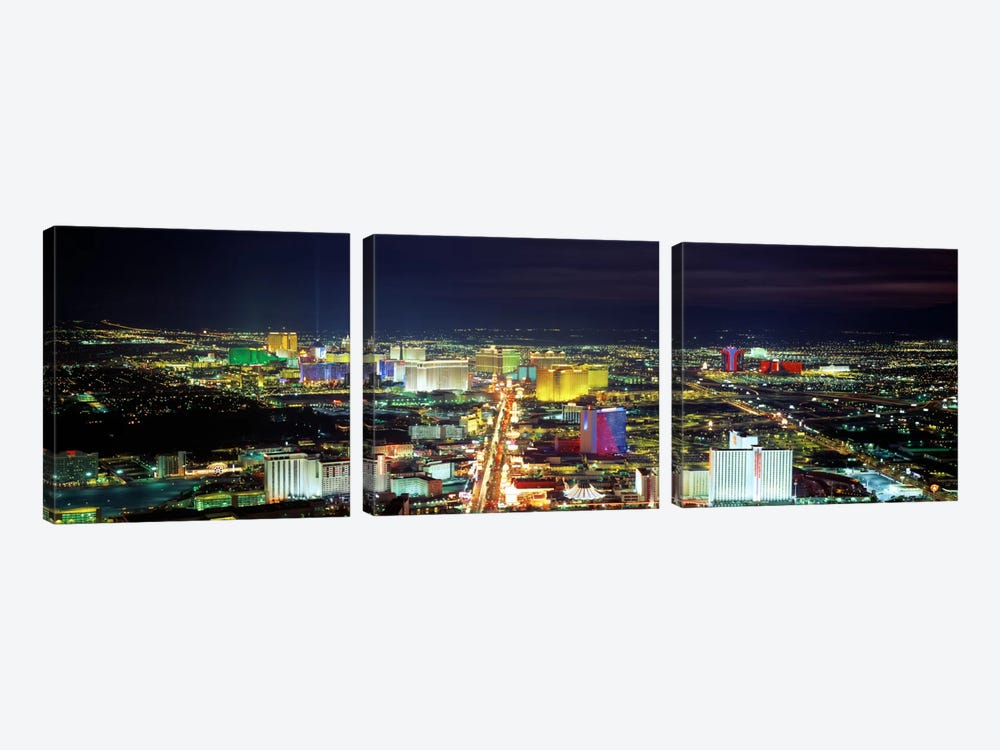 SkylineLas Vegas, Nevada, USA by Panoramic Images 3-piece Art Print
