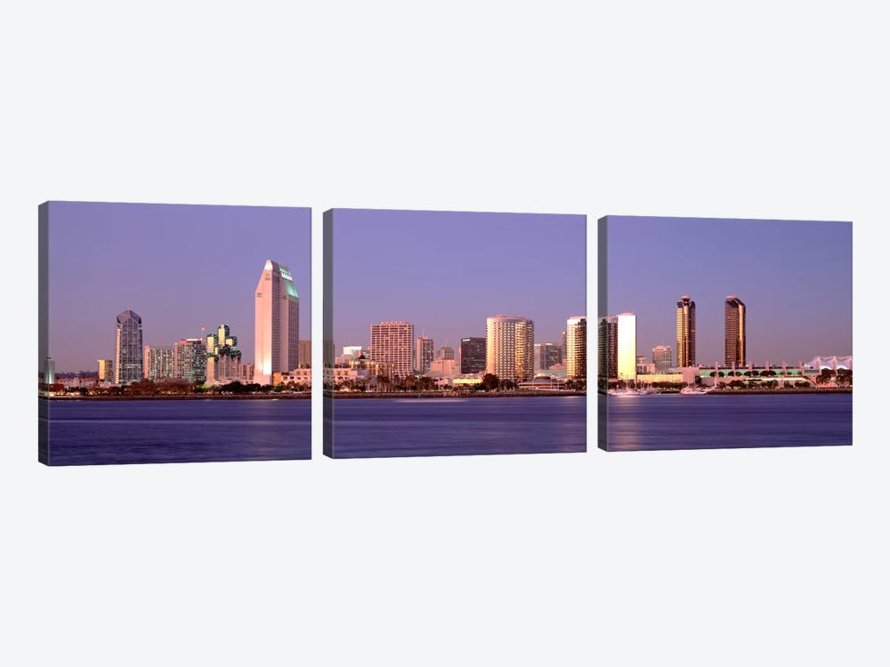 Buildings in a city, San Diego, California, USA #2 by Panoramic Images 3-piece Canvas Art Print