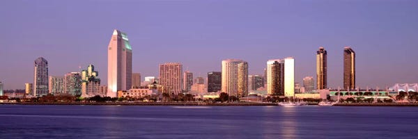 San Diego Skylines: Buildings in a city, San Diego, California, USA #2 by Panoramic Images