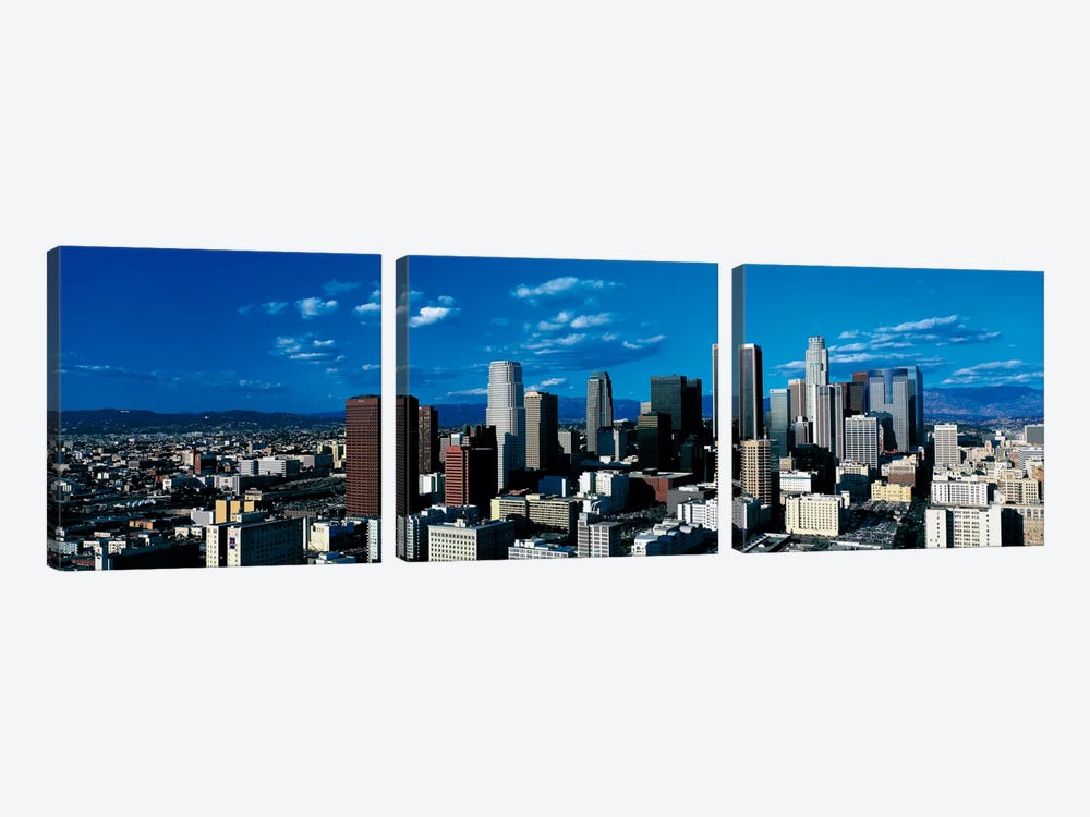 Skyline from TransAmerica Center Los Angeles CA USA by Panoramic Images 3-piece Canvas Print