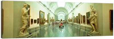 Main Exhibition Hall, Prado Museum, Madrid, Spain Canvas Art Print - Community Of Madrid Art