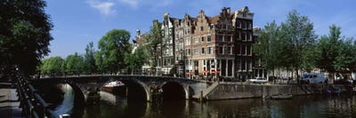 Lekkeresluis (Great Bridge), Jordaan, Amsterdam, Netherlands by Panoramic Images multi panel art