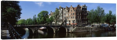 Lekkeresluis (Great Bridge), Jordaan, Amsterdam, Netherlands Canvas Art Print - Netherlands Art