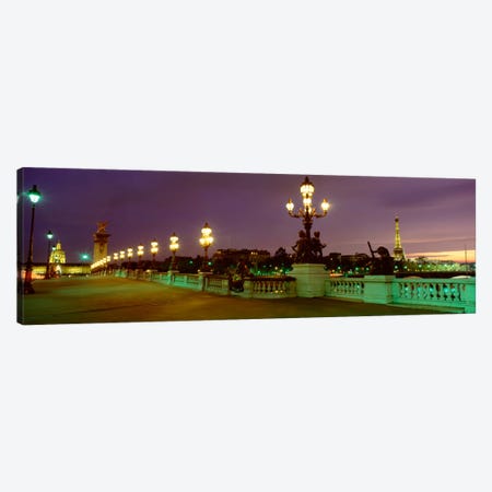 Pont Alexandre III, Paris, Ile-de-France, France Canvas Print #PIM2208} by Panoramic Images Canvas Art Print