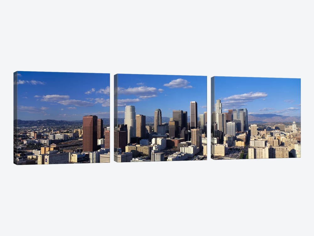 Daylight Skyline, Los Angeles, California, USA by Panoramic Images 3-piece Canvas Print