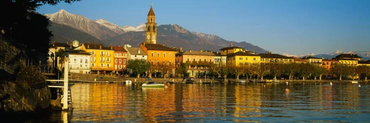 Town At The Waterfront, Ascona, Ticino, Switzerland